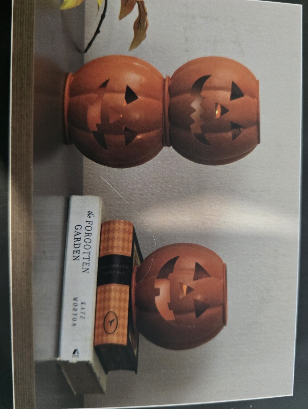 3-Pack LED Orange Metal Jack-O-Lanterns with Timer